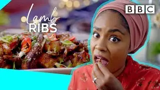 Nadiyas insane BBQ lamb ribs recipe! | Nadiyas Party Feasts - BBC