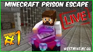 Minecraft Prison Escape - EP1 - WE'RE TRAPPED (WESTMINE.MC.GG Server)