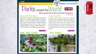 Excel 6 grade ex. 1 p. 73 Parks around the world, Across cultures 6d