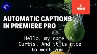 How to Create Automatic Captions - Premiere Pro