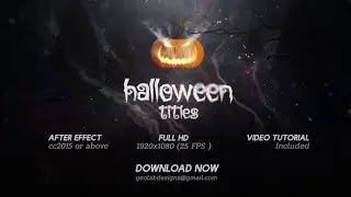 After Effects Template: Halloween Night Titles l Horror Titles l Pumpkin Scary l Ghost Titles