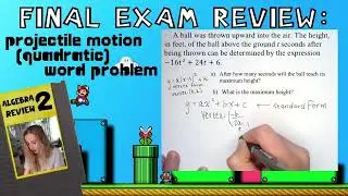 Projectile Word Prob, Max Height; ℎ＝−16𝑡²＋28𝑡＋6