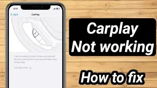 How to fix CarPlay Not working On iphone ios 18