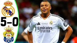 Real Madrid vs Las Palmas 5-0 - All Goals and Highlights 2024 🔥 MBAPPE