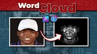 Yadda ake hada 'Word Cloud Portrait Effect da wayar hannu | | PicsArt | | Pixellab | | Deeni