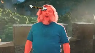 A minecraft movie GAME OVER