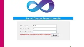 Asp.net changing password using c#