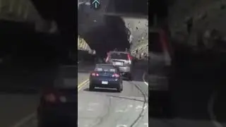 Газель не поместилась под мост 