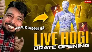 new mummy set crate opening on live stream aa jao sab PUBG MOBILE