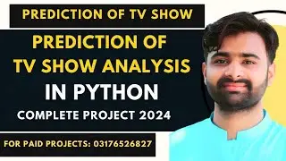 Prediction of TV Show Popularity based on Sentiment Analysis Using Python | TV Show Analysis #cs619