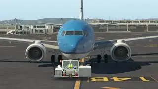 BOEING 737-800 KLM | NICE-PALMA ПОЛНЫЙ ПОЛЕТ  | X-plane 11