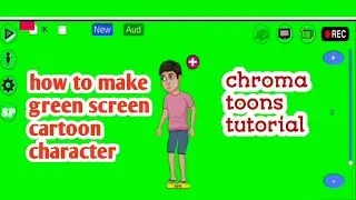 how to make cartoon video | how to make green screen cartoon character | Chroma toons tutorial |