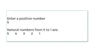 C Program to Print Natural Numbers from 1 to N In Reverse Order using for loop