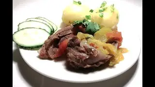Нежнейшая томлёная баранина с овощами