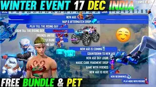 WINTER EVENT CALENDAR 2021 FREEFIRE | FREEFIRE WINTERLAND EVENT | NEW AGE EVENT | FREEFIRE NEW EVENT