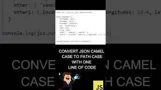 JSON Camel Case to Path Case - One Liner - Javascript