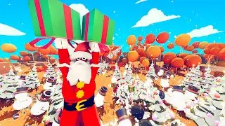 TABS - CHRISTMAS SANTA Unit & Snowman vs Horde of Angry Elves - Totally Accurate Battle Simulator