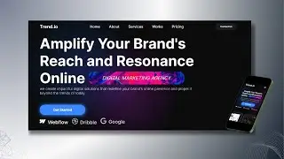 Responsive Digital Marketing Agency Landing Page Website Using HTML CSS & JavaScript