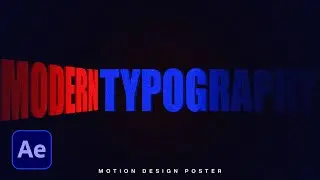 Modern Typography Animation in After Effects