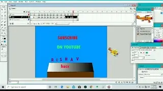 How to create Text Rain Drop Animation with flash 5 | windows 10