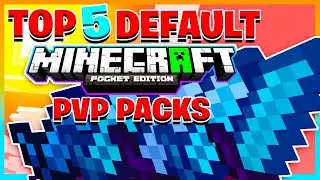 TOP 5 MCPE Default PvP TEXTURE PACKS! FPS BOOST (Minecraft PE 2020)