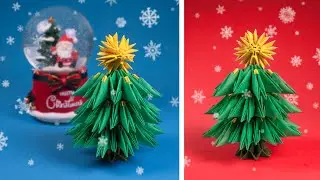 Celebrate the Holidays with a 3D Origami Christmas Tree!