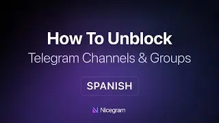 How To Unblock Telegram Channel or Group in Nicegram. Fixing This channel can’t be displayed (ES)