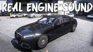 GTA V Mercedes-Benz Maybach S580 W223 + BRUTAL Engine Sound Gameplay 🔥 GeForce RTX™ 3090 QuantV 4K