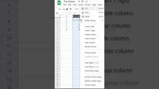 How to remove entire column or row in Google Sheets