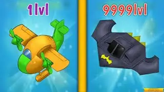 Merge Plane! MAX LEVEL PLANE EVOLUTION! 9999+ Level Merge Airplane: Cute Plane Merger