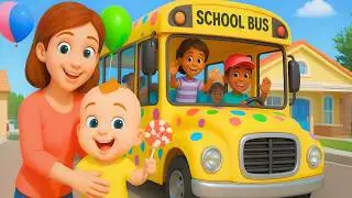 Wheels on the Bus 🚌 | Baby Songs in Hindi | Popular Nursery Rhymes for Kids 2025