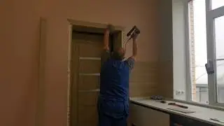 Монтаж непазового наличника.
