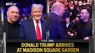 👀 Donald Trump ARRIVES at MSG to attend 