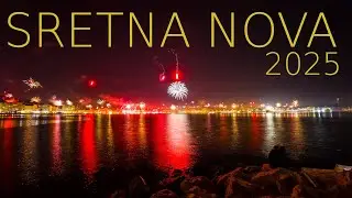 Sretna Nova Godina 2025 - Vatromet na Rivi - Split Croatia