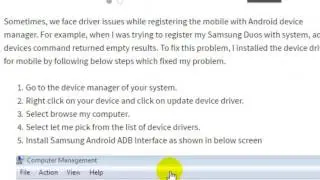 adb device not listing the Android phone