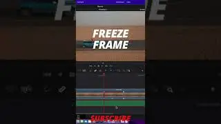Freeze Frame in DaVinci Resolve #shorts