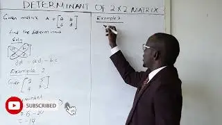 DETERMINANT OF 2X2 MATRICES