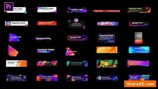 Pop Lower thirds  TEXTS Premiere Pro »  after effects templates  2022