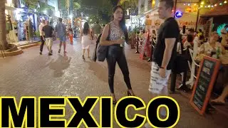 Playa Del Carmen | Saturday Night La Quinta  (5th Ave)| MEXICO 🇲🇽