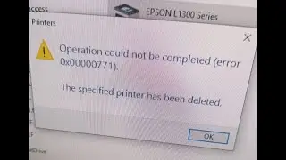 Windows 11 Printer Sharing error 0x00000771 Solve