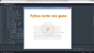 Python Turtle Race Game  | Python Tutorial | Python for beginners