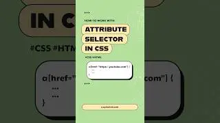 Mastering CSS Attribute Selectors in Seconds! #cssselectors