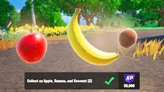 Collect an Apple, Banana, and Coconut - Fortnite Summer Escape Quests