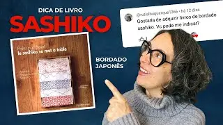 Dica de LIVRO de BORDADO SASHIKO com desenhos fáceis de reproduzir