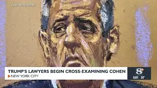 Trump's lawyers begin cross examining Michael Cohen