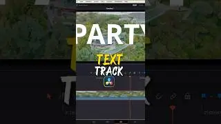 Tracking text in DaVinci Resolve