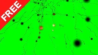 Falling Particles With Tails Green Screen Effect►(MultiVerse Studio)