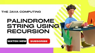 Palidrome String using Recursion in Java
