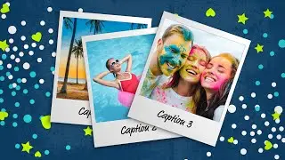 Celebration Instant Photo Slide Template for Premiere Pro