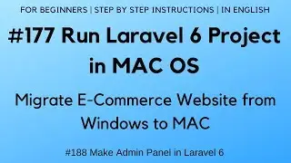 Run Laravel 6 Project in MAC OS | Migrate E-Commerce Website from Windows to MAC (#177)